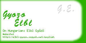gyozo elbl business card